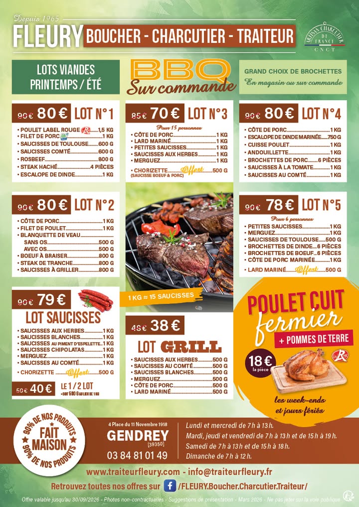 Traiteur Fleury Boucherie Charcuterie